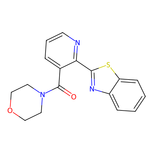 (2-(Benzo[d]thiazol-2-yl)pyridin-3-yl)(morpholino)methanone structure