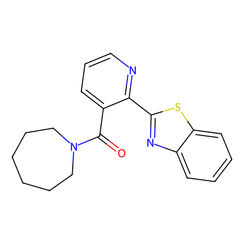 Azepan-1-yl-[2-(1,3-benzothiazol-2-yl)pyridin-3-yl]methanone structure