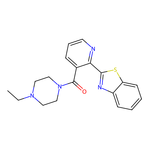 [2-(1,3-Benzothiazol-2-yl)pyridin-3-yl](4-ethylpiperazin-1-yl)methanone structure