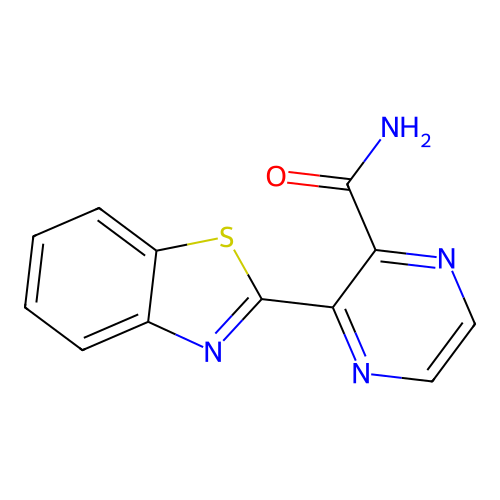 3-(Benzo[d]thiazol-2-yl)pyrazine-2-carboxamide structure