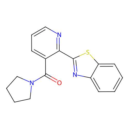 (2-(Benzo[d]thiazol-2-yl)pyridin-3-yl)(pyrrolidin-1-yl)methanone structure