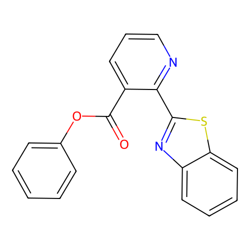 Phenyl 2-(1,3-benzothiazol-2-yl)pyridine-3-carboxylate structure