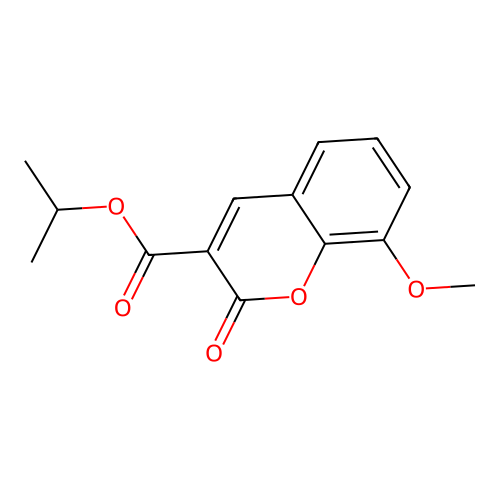 Methylethyl 8-methoxy-2-oxochromene-3-carboxylate structure