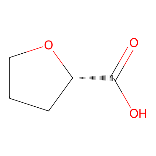 Tetrahydro-2-furoic acid, (-)- structure