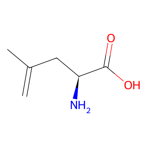 (2S)-2-amino-4-methyl-4-pentenoic acid structure