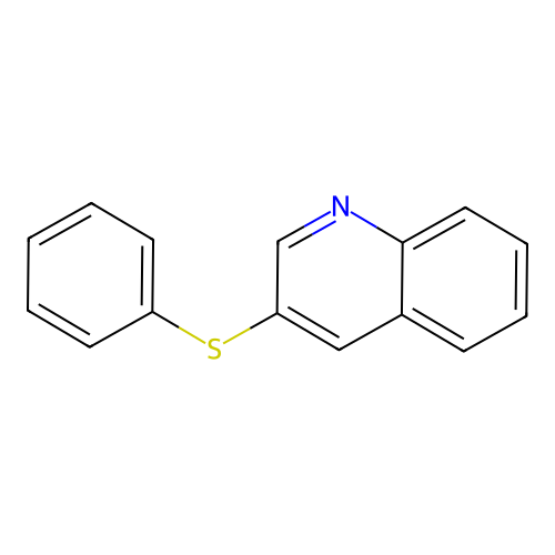 3-Phenylsulfanylquinoline structure