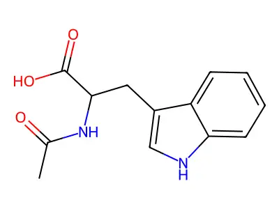 N-乙酰色氨酸 structure
