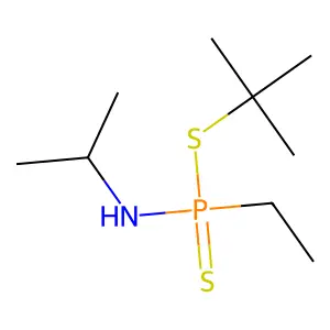 Phosphonamidodithioic acid, P-ethyl-N-(1-methylethyl)-, 1,1-dimethylethyl ester structure