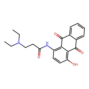 3-(Diethylamino)-N-(9,10-dihydro-4-hydroxy-9,10-dioxo-1-anthracenyl)-propanamide structure
