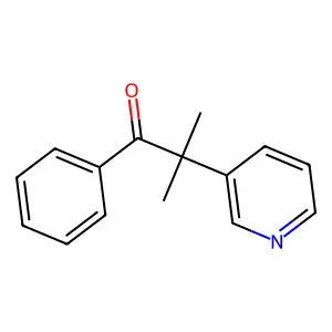 2-Methyl-1-phenyl-2-(3-pyridinyl)-1-propanone structure