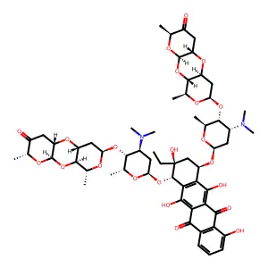 Ditrisarubicin B structure