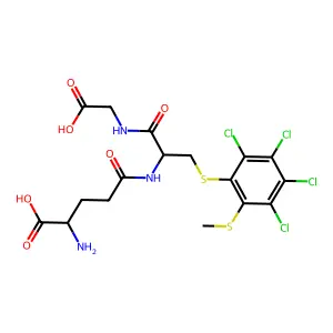 S-(Tetrachloromethylthiophenyl)glutathione structure