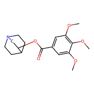 Benzoic acid, 3,4,5-trimethoxy-, 3-quinuclidinyl ester, (+-)- structure