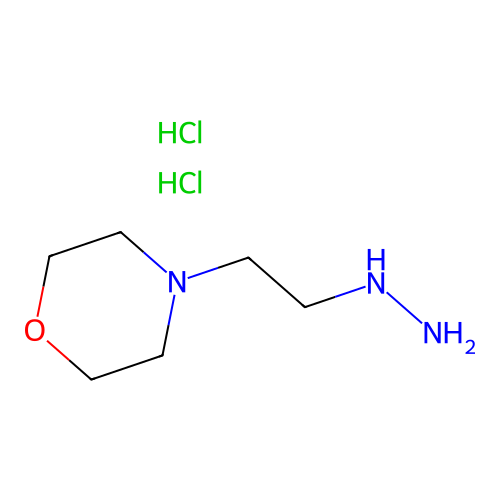 4-(2-Hydrazinylethyl)morpholine dihydrochloride structure