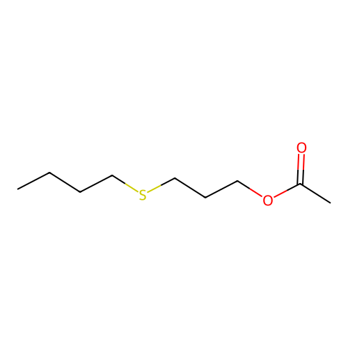 3-(Butylsulfanyl)propyl acetate structure
