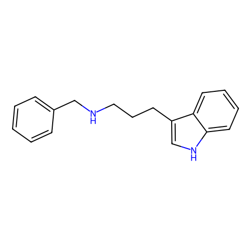 N-benzyl-3-(1H-indol-3-yl)propan-1-amine structure
