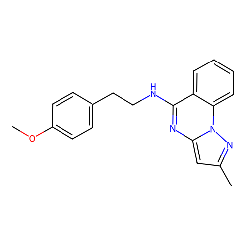 N-[2-(4-methoxyphenyl)ethyl]-2-methylpyrazolo[1,5-a]quinazolin-5-amine structure