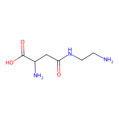 2-Amino-4-(2-aminoethylamino)-4-oxobutanoic acid structure