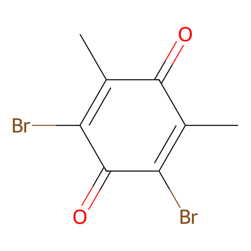 2,6-Dibromo-3,5-dimethyl-1,4-benzoquinone structure