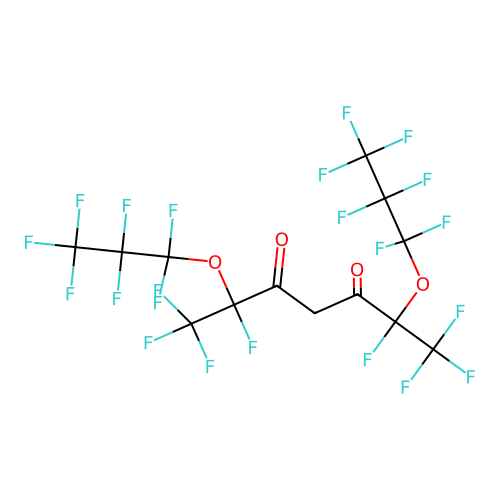 1,1,1,2,6,7,7,7-Octafluoro-2,6-bis(heptafluoropropoxy)heptane-3,5-dione structure