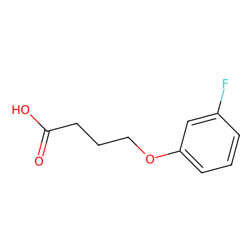 4-(3-Fluorophenoxy)butanoic acid structure