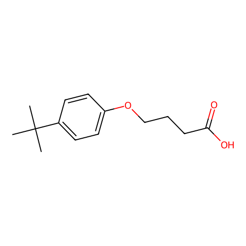 4-(4-Tert-butylphenoxy)butanoic acid structure