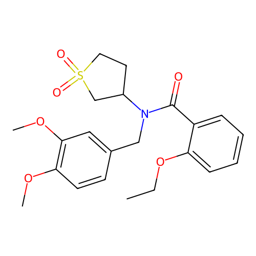 N-(3,4-dimethoxybenzyl)-N-(1,1-dioxidotetrahydrothiophen-3-yl)-2-ethoxybenzamide structure