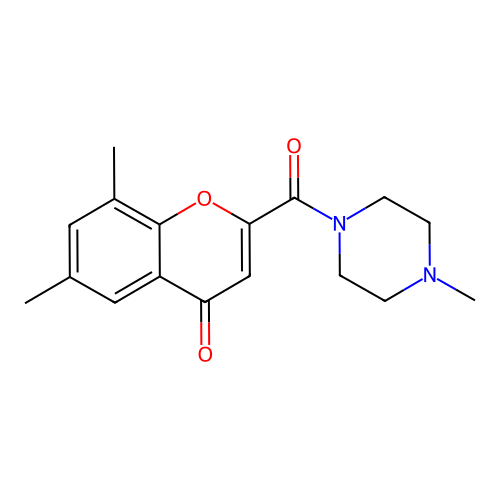 6,8-dimethyl-2-[(4-methylpiperazin-1-yl)carbonyl]-4H-chromen-4-one structure
