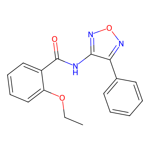 2-ethoxy-N-(4-phenyl-1,2,5-oxadiazol-3-yl)benzamide structure