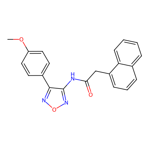 N-(4-(4-methoxyphenyl)-1,2,5-oxadiazol-3-yl)-2-(naphthalen-1-yl)acetamide structure
