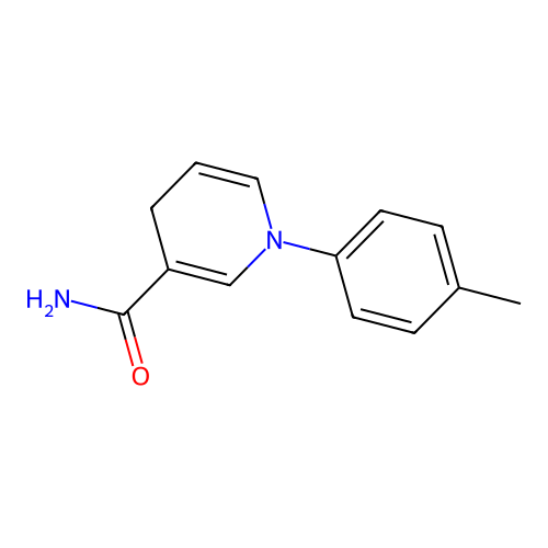 1-(4-Methylphenyl)-1,4-dihydro-3-pyridinecarboxamide structure