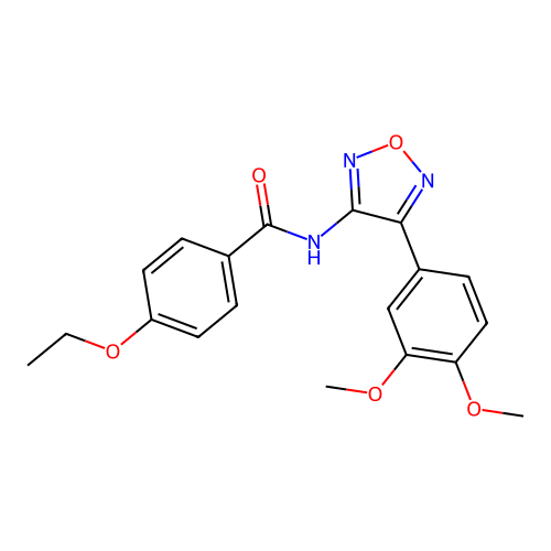 N-[4-(3,4-dimethoxyphenyl)-1,2,5-oxadiazol-3-yl]-4-ethoxybenzamide structure