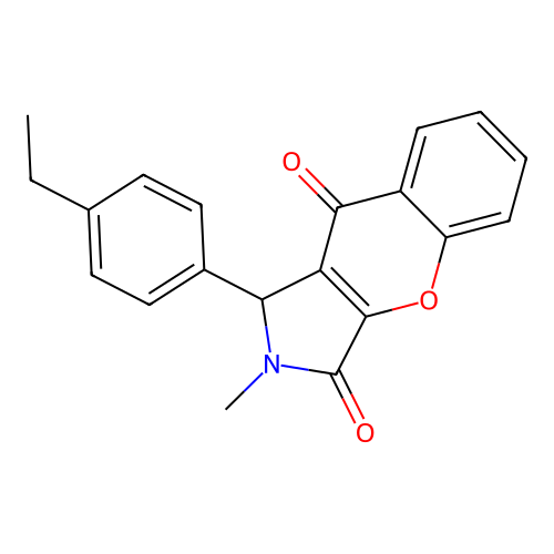 1-(4-Ethylphenyl)-2-methyl-1,2-dihydrochromeno[2,3-c]pyrrole-3,9-dione structure