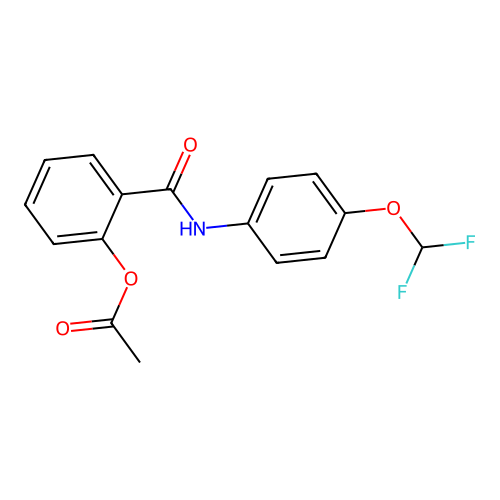 2-((4-(Difluoromethoxy)phenyl)carbamoyl)phenyl acetate structure