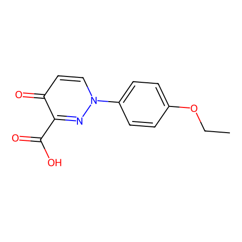1-(4-Ethoxyphenyl)-4-oxo-1,4-dihydropyridazine-3-carboxylic acid structure