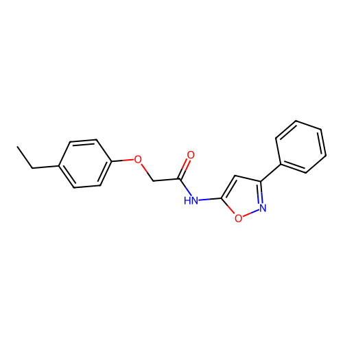 2-(4-ethylphenoxy)-N-(3-phenyl-1,2-oxazol-5-yl)acetamide structure