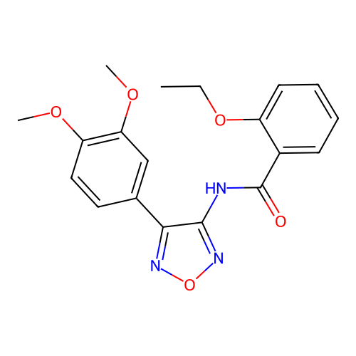 N-[4-(3,4-dimethoxyphenyl)-1,2,5-oxadiazol-3-yl]-2-ethoxybenzamide structure