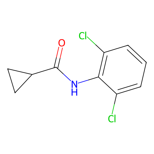 N-(2,6-dichlorophenyl)cyclopropanecarboxamide structure