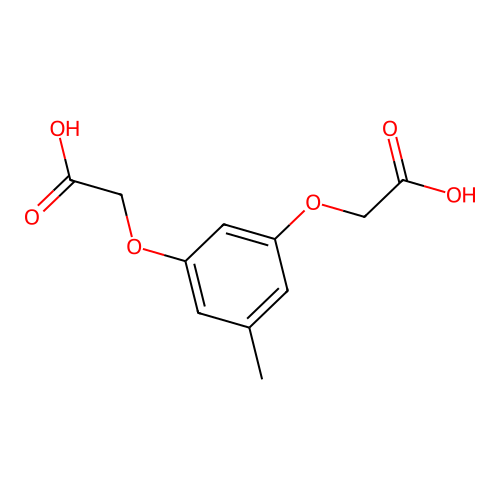 Acetic acid, 2,2'-[(5-methyl-1,3-phenylene)bis(oxy)]bis- structure