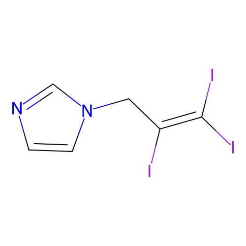 1-(2,3,3-Triiodoallyl)imidazole structure