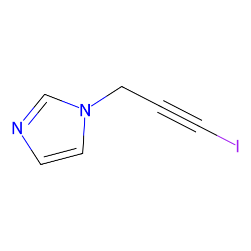 1-(3-Iodoprop-2-ynyl)imidazole structure