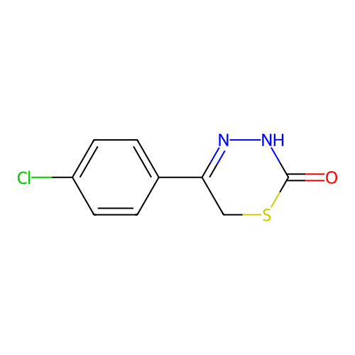 5-(4-Chlorophenyl)-3,6-dihydro-1,3,4-thiadiazin-2-one structure