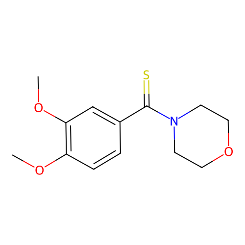 4-(3,4-Dimethoxybenzothioyl)morpholine structure