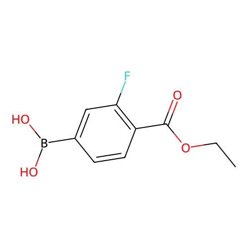 4-Ethoxycarbonyl-3-fluorophenylboronic acid structure