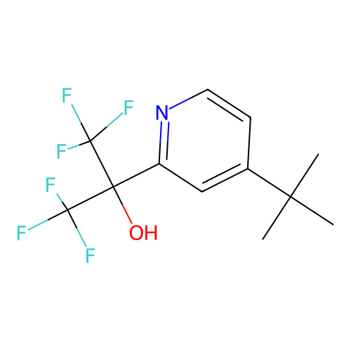 2-(4-Tert-butylpyridin-2-yl)-1,1,1,3,3,3-hexafluoropropan-2-ol structure