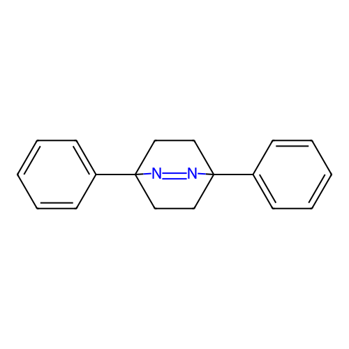 1,4-Diphenyl-2,3-diazabicyclo[2.2.2]oct-2-ene structure