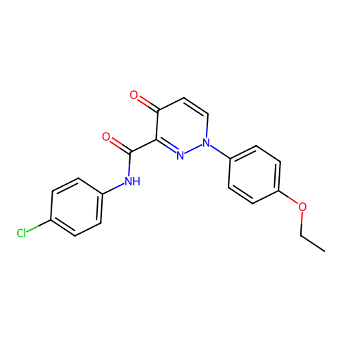 N-(4-chlorophenyl)-1-(4-ethoxyphenyl)-4-oxo-1,4-dihydropyridazine-3-carboxamide structure