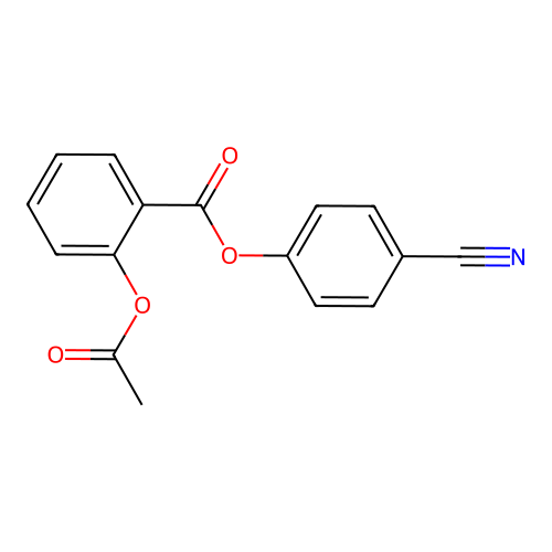 4-Cyanophenyl 2-(acetyloxy)benzoate structure