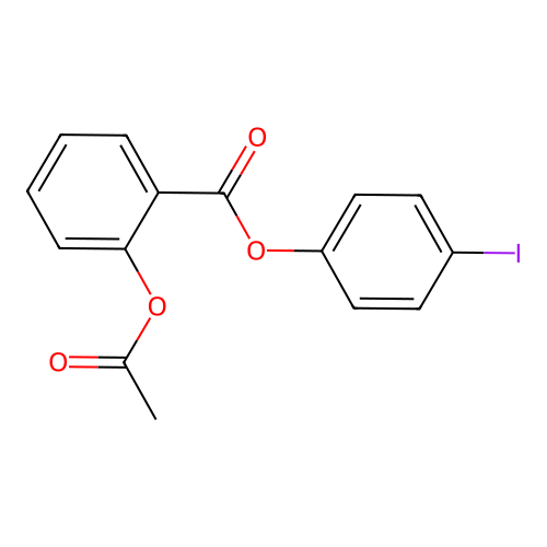 4-Iodophenyl 2-(acetyloxy)benzoate structure