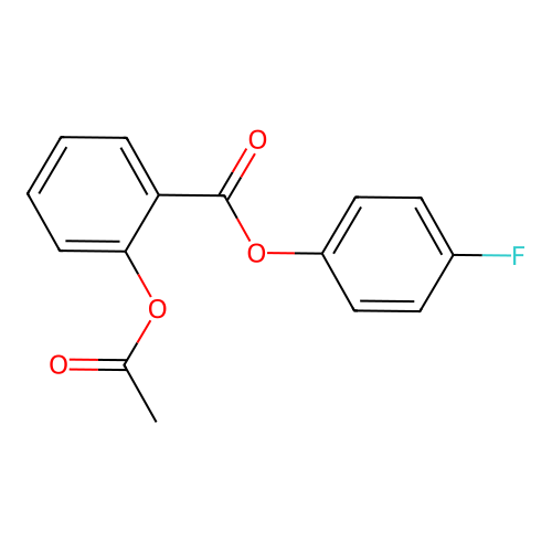 4-Fluorophenyl 2-(acetyloxy)benzoate structure